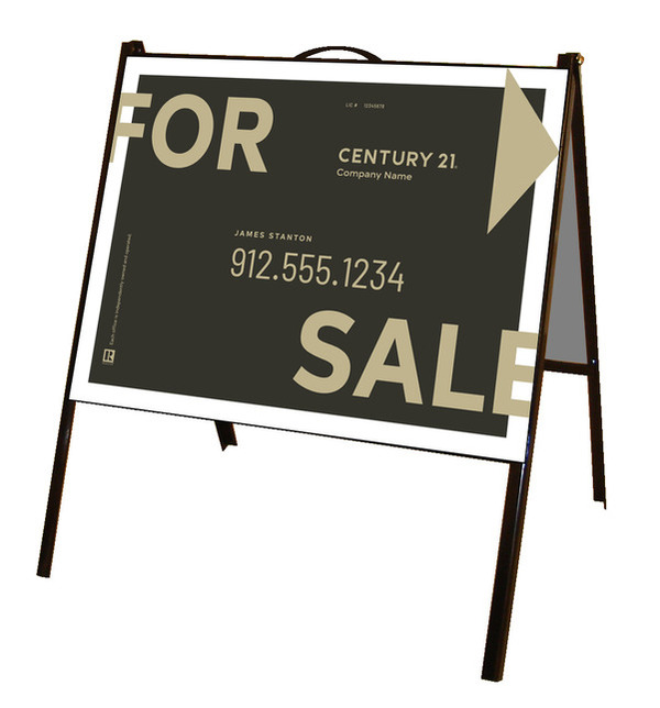 Poly A-Frame Unit For Sale 18X24 Black - Century 21 | Lowen Sign