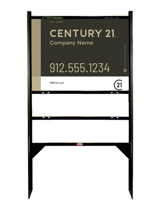 Angle Iron Frame With One Rider Insert And Sign Panel Unit, 18"H X 24"W