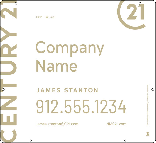 Aluminum Hanging Sign Panel, 22"H X 24"W