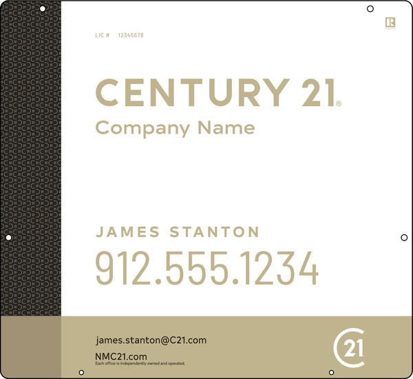 Reflective Hanging Sign Panel, 22"H X 24"W, 3mm Aluminum Composite