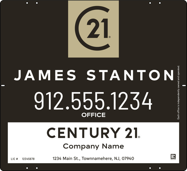 Steel Panel 22X24 Df Agent Centric - Century 21 | Lowen Sign