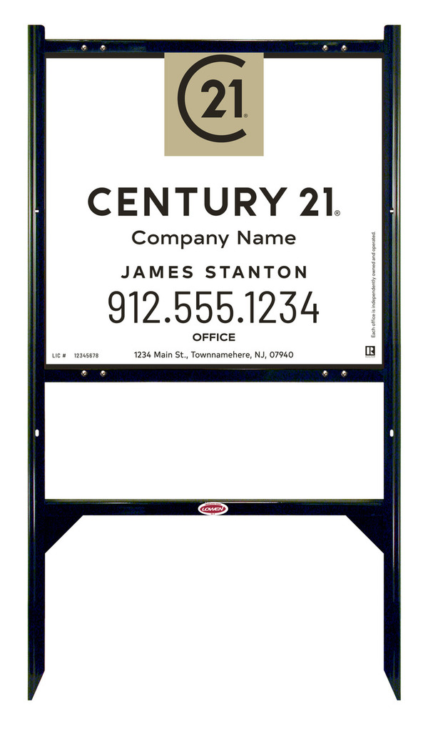 Angle Iron Frame And Sign Panel Unit, 22"H X 24"W