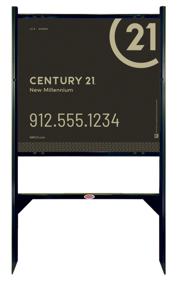 Angle Iron Frame And Sign Panel Unit, 22"H X 24"W