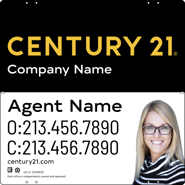 CENTURY 21&reg; Steel Yard Sign Panel 24x24 DF - Century 21 | Lowen Sign