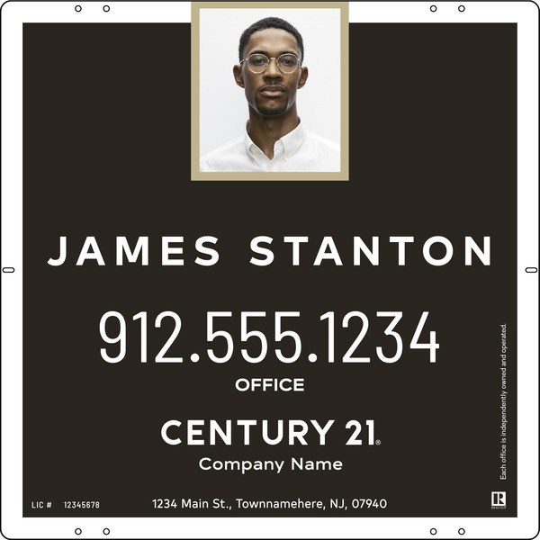 Agent Photo Centric Sign Panel, 24"H X 24"W, .040 Aluminum