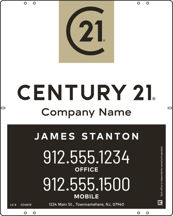 Reflective Panel 30X24 Steel Agent Prestige - Century 21 | Lowen Sign