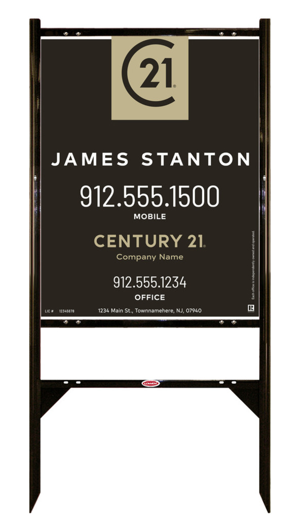 Angle Iron Frame And Agent Centric Sign Panel Unit, 30"H X 24"W