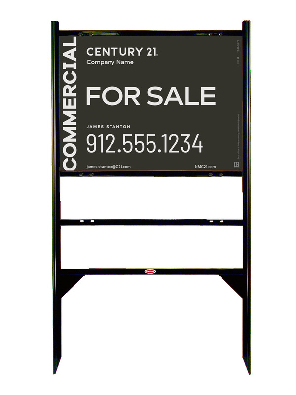 Angle Iron Frame With One Rider Insert And Sign Panel Unit, 18"H X 24"W