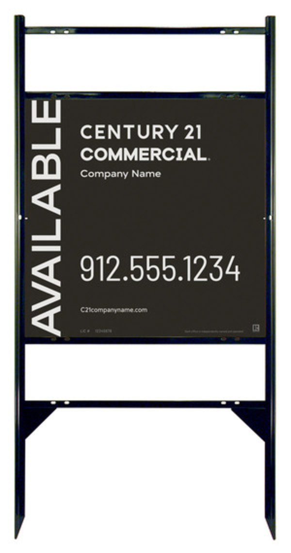 Angle Iron Frame With Two Rider Inserts And Sign Panel Unit, 24"H X 24"W