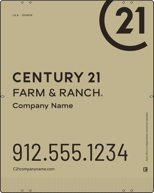 Steel Yard Sign Panel 30X24 Df - Century 21 | Lowen Sign