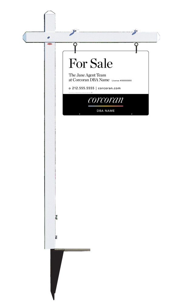 Sign Post And Team Name Sign Panel Unit, 18"H X 24"W, .063 Aluminum