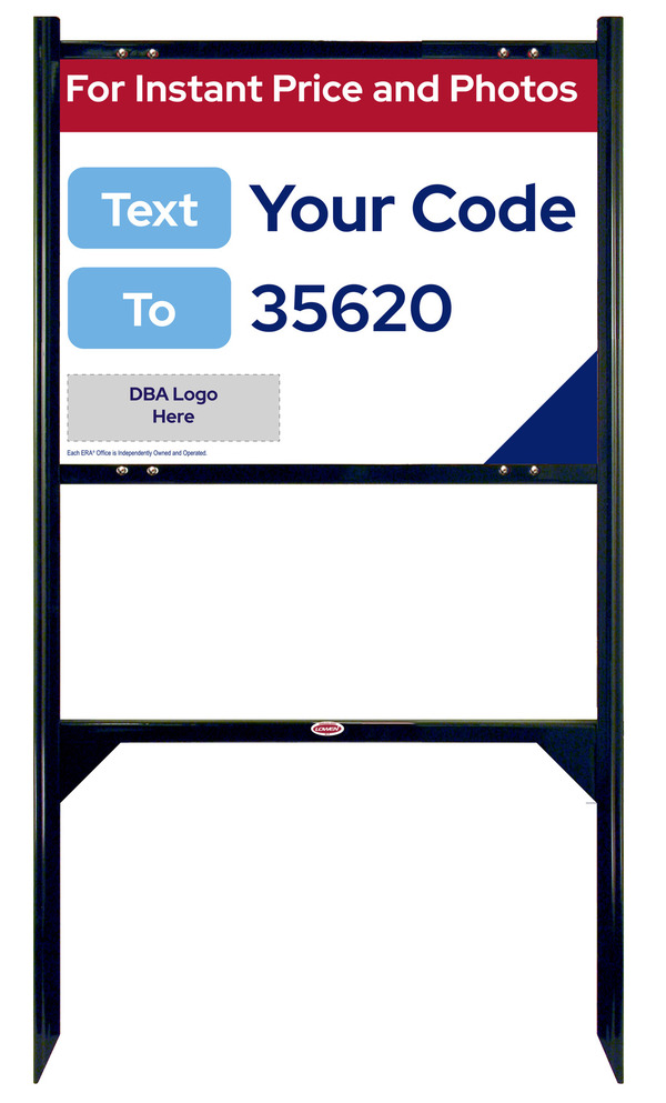 Angle Iron Frame And Reflective For Instant Price Sign Panel Unit, 18"H X 24"W, Steel