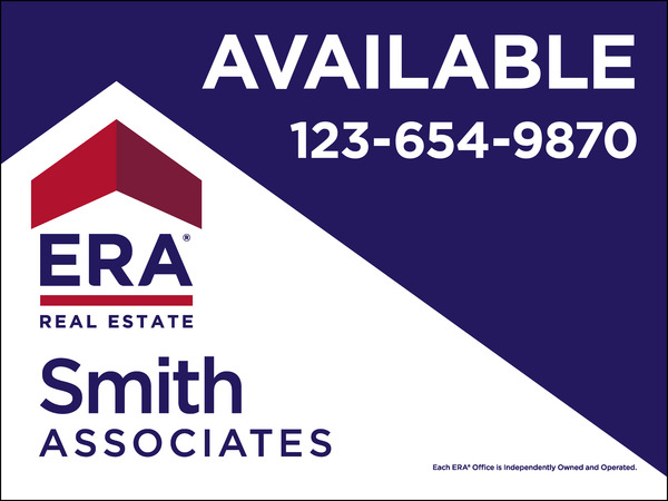 Commercial Real Estate Sign Panel Printed On Both Sides, 10mm Corrugated Plastic 36"H X 48"W