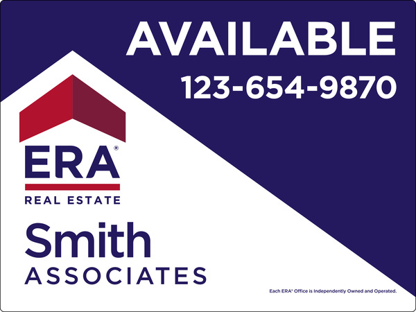Commercial Real Estate Sign Panel Printed On One Side, 3mm Aluminum Composite, 36"H X 48"W