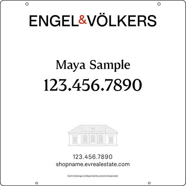 Reflective Hanging Sign Panel, 24"H X 24"W, .063 Aluminum