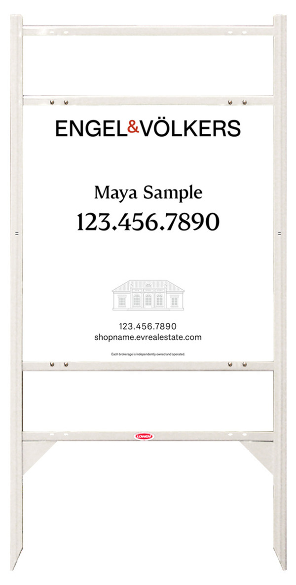 Angle Iron Frame With Two Rider Insert And Sign Panel Unit, 24"H X 24"W