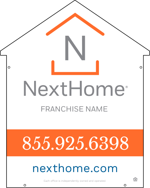 House Shape Sign Panel Df, 30"H X 24"W, 3mm Aluminum Composite