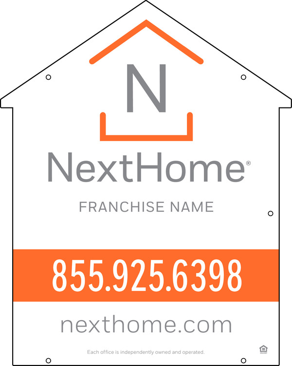 House Shape Hanging Panel Df, 30"H X 24"W, 3mm Aluminum Composite