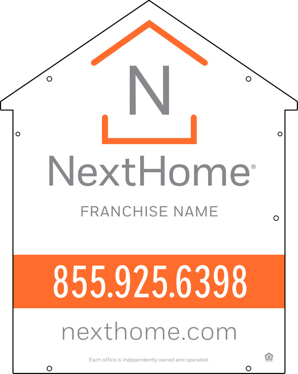 Reflective Universal House Shape Sign Panel Df, 30"H X 24"W, 3mm Aluminum Composite