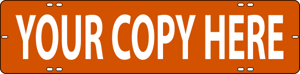 Custom Sign Rider, 6"H X 24"W