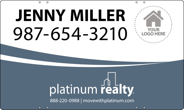 Reflective Team Logo Sign Panel, 18"H X 30"W, Steel