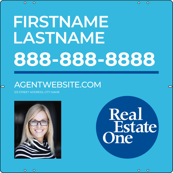 Agent Photo Sign Panel, 24"H X 24"W, 3mm Aluminum Composite