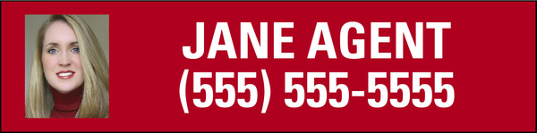 Photo Sign Rider, 24 GA Steel 6"H X 24"W