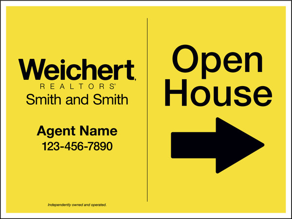 Agent Open House Sign Panel, 18"H X 24"W, 4mm