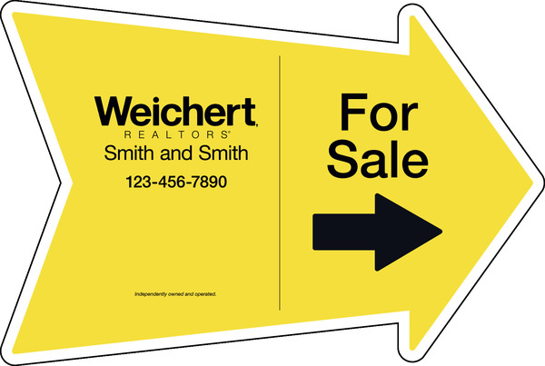 For Sale  Arrow Shape Sign Panel, 18"H X 24"W, 4mm