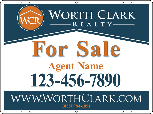 Agent Sign Panel, 18"H X 24"W, Steel