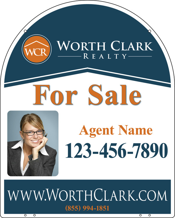 Arc Top Hanging Photo Sign Panel, 30"H X 24"W, Steel