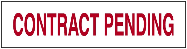 real estate contract pending sign for sign panels, 4h x 16w