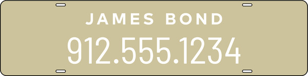 Agent Name Sign Rider, 6h x 24w