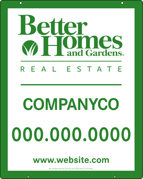 Hanging Sign Panel with grommets, 24 GA steel 30h x 24w