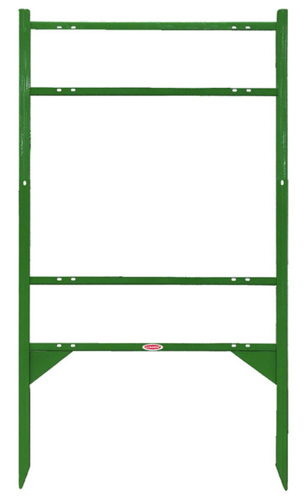 Angle Iron Sign Frame with Two Rider Inserts, 18h x 24w, Green