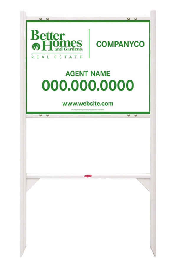 Angle Iron Frame and Agent Sign Panel Unit, 18h x 24w