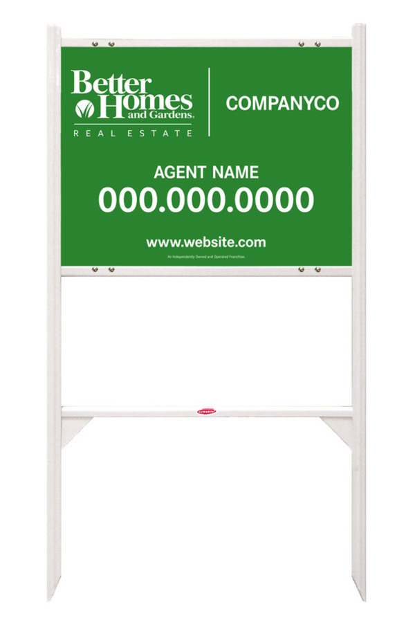 Angle Iron Frame and Agent Sign Panel Unit, 18h x 24w