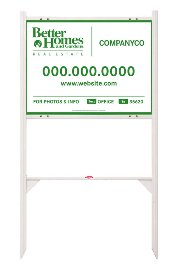 Angle Iron Frame and For Photos & Info Sign Panel Unit, 18h x 24w, Steel