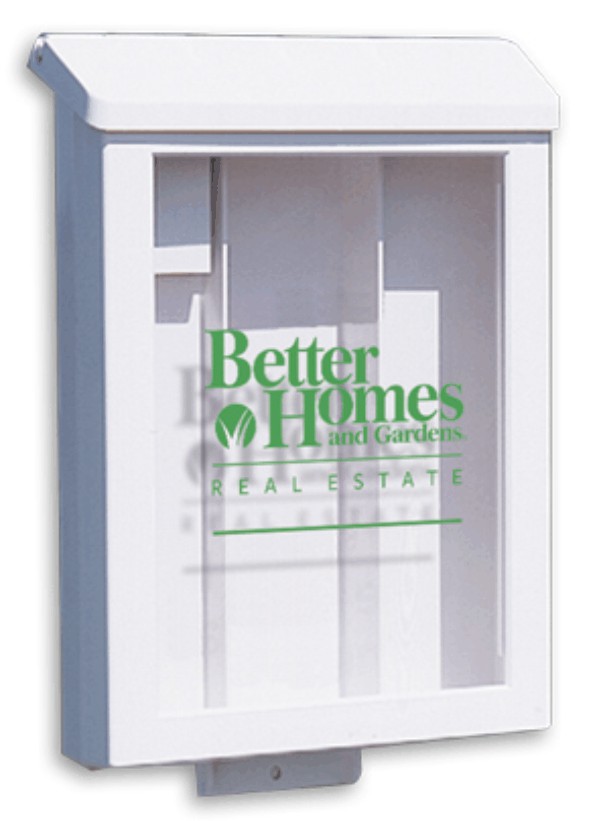 Real Estate Sign White Plastic Yard Box for Aluminum Sign Post