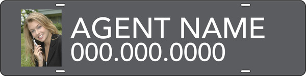 Waterfront Collection agent photo sign rider, 24 GA steel 6h x 24w