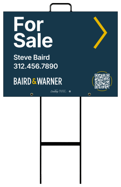 Grab and Go Agent Name For Sale Sign Panel Unit, 18h x 24w, 4mm Corrugated