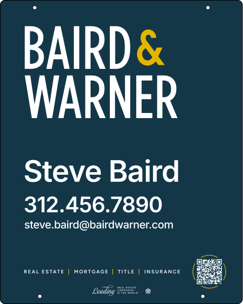 Reflective Agent Hanging Sign Panel, 30h x 24w, 3MM Aluminum Composite