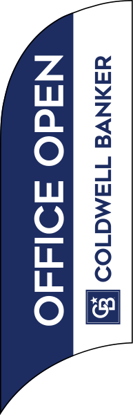 Real Estate OFFICE OPEN FEATHER FLAG ONLY, 7-foot