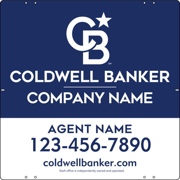 Agent Sign Panel, 24h x 24w, .040 Aluminum