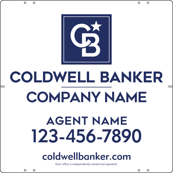 Agent Sign Panel, 24h x 24w, 3MM Aluminum Composite