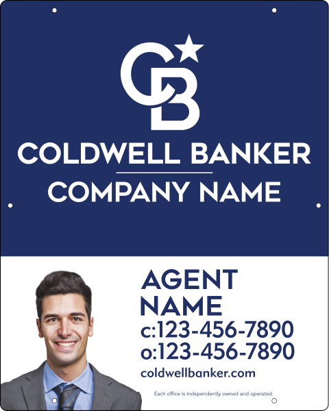 Agent Cut Out Photo Hanging Sign Panel, 30h x 24w, 3MM Aluminum Composite