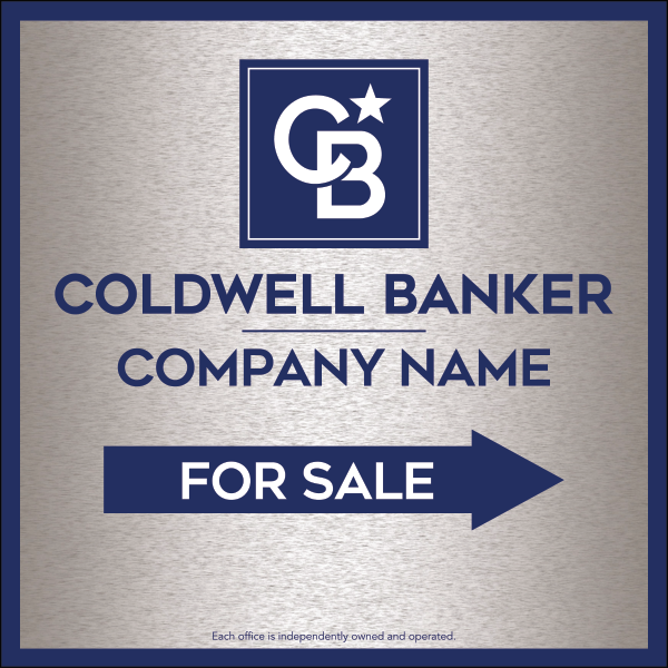 Directional Office For Sale Sign Panel, 24h x 24w, 4mm Corrugated