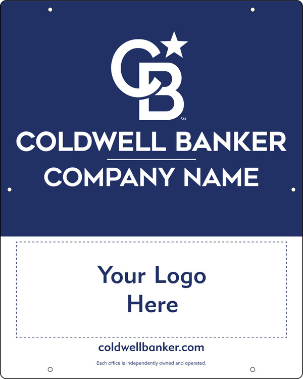 Agent Logo Hanging Sign Panel, 30h x 24, .063 Aluminum