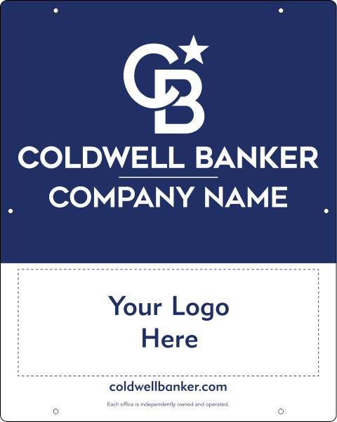 Agent Logo Hanging Sign Panel, 30h x 24w, 3MM Aluminum Composite