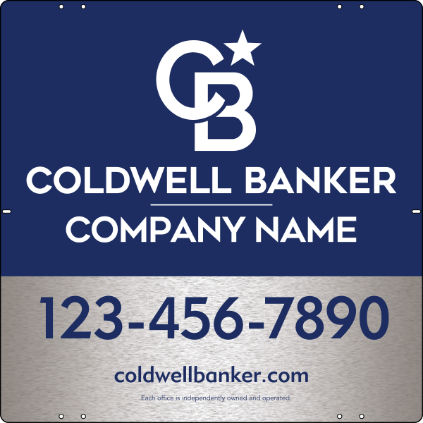 Office Sign Panel, 24h x 24w, 3MM Brushed Aluminum Composite